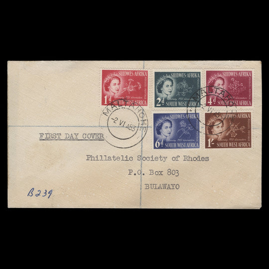 South West Africa 1953 (FDC) Coronation, MALTAHOHE