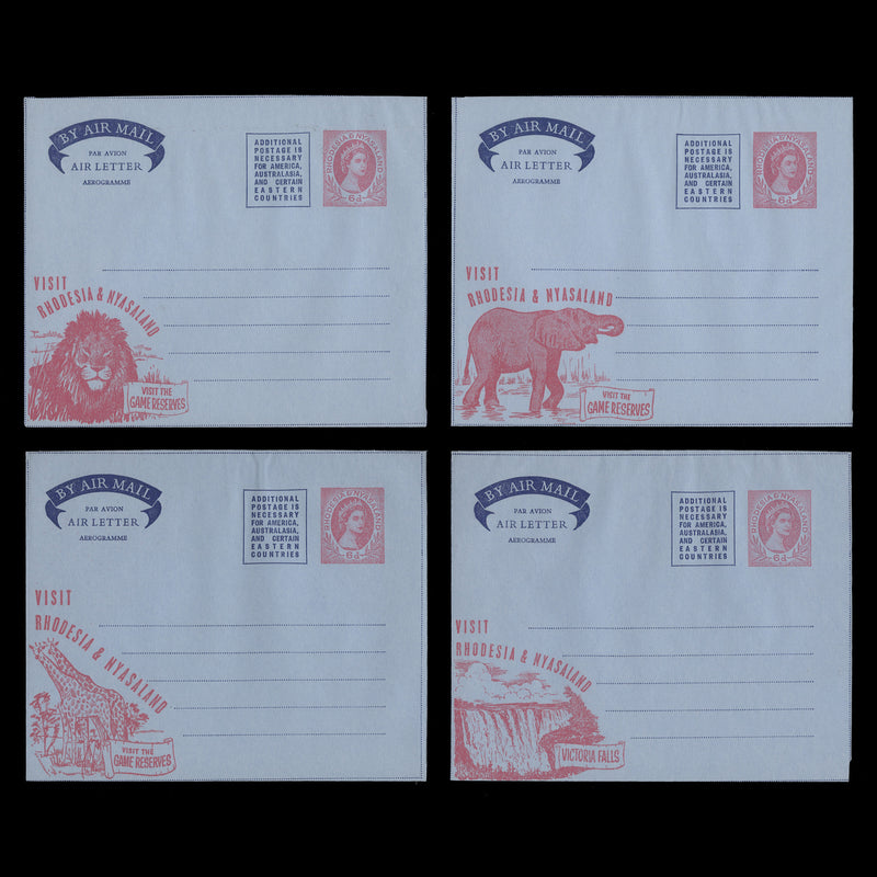 Rhodesia & Nyasaland 1957 (Unused) Tourism air letters
