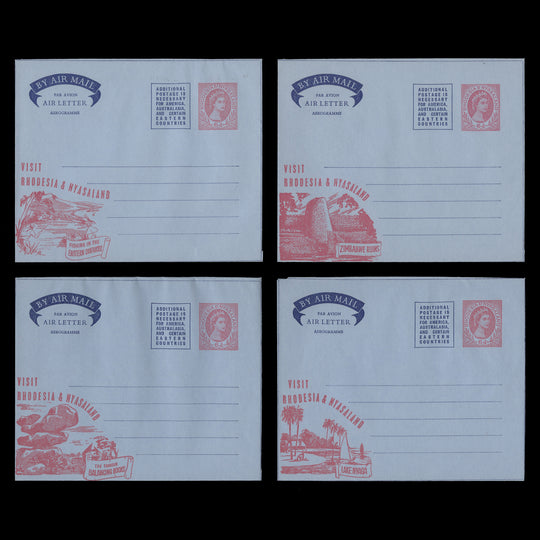 Rhodesia & Nyasaland 1957 (Unused) Tourism air letters