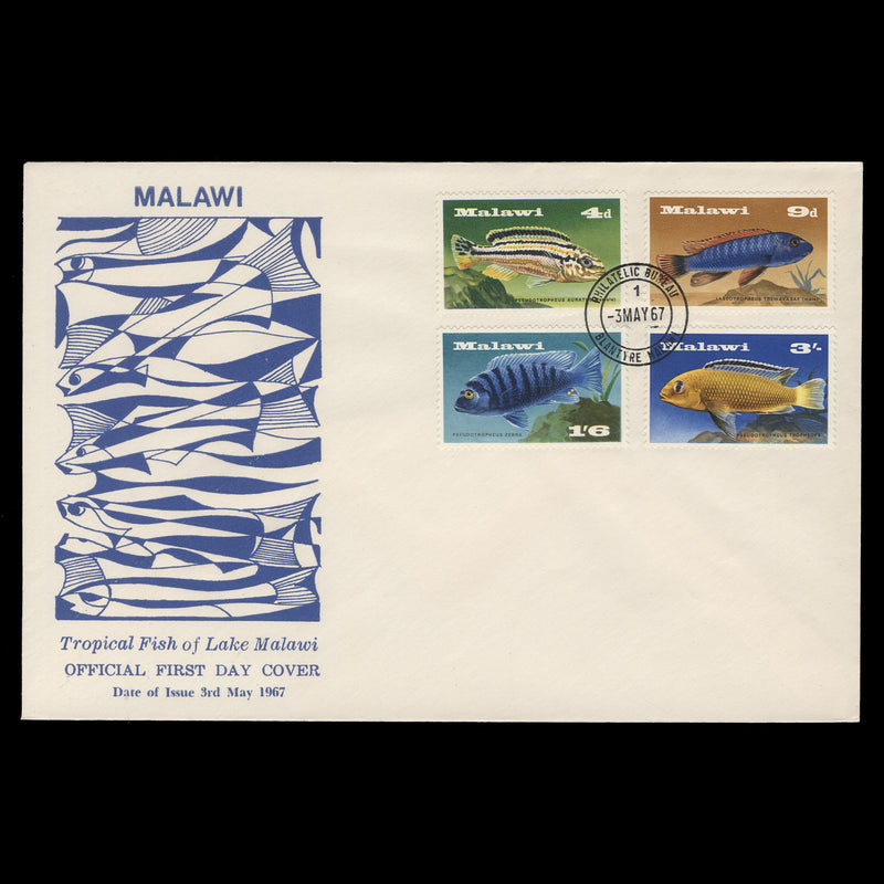 Malawi 1967 Tropical Fish first day cover, BLANTYRE