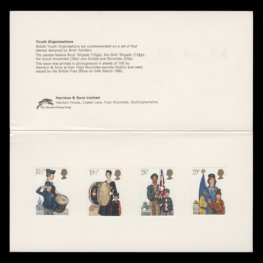 Great Britain 1982 Youth Organisations presentation folder