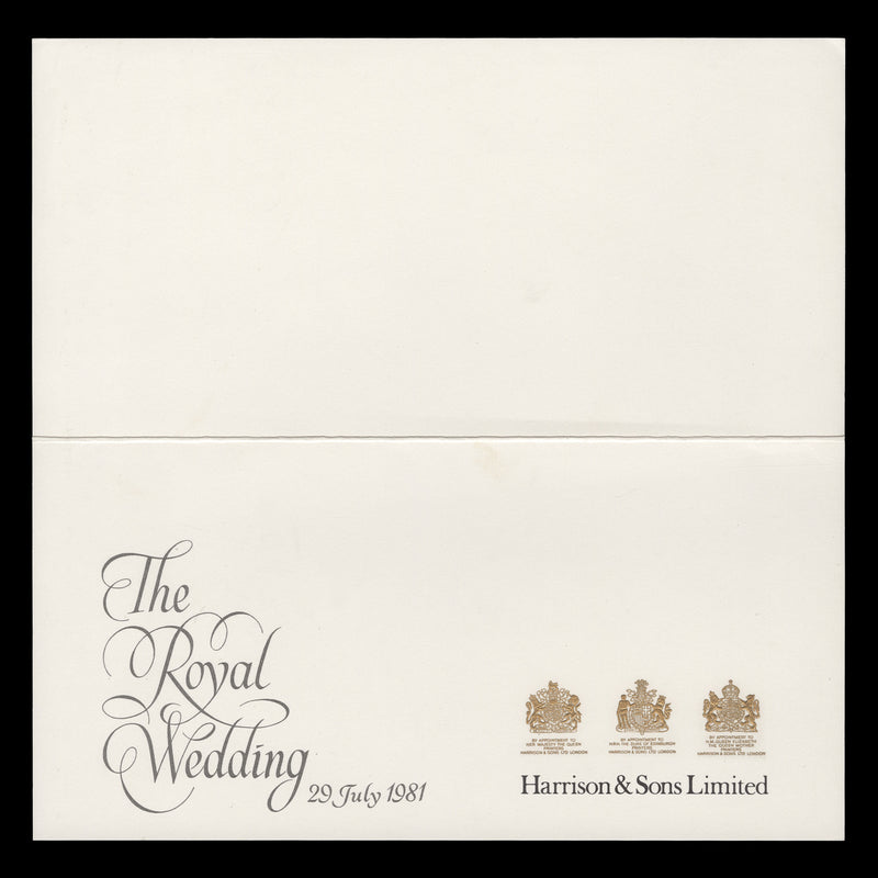 Great Britain 1981 Royal Wedding presentation folder