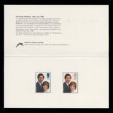 Great Britain 1981 Royal Wedding presentation folder