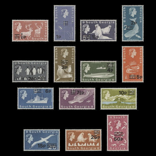 South Georgia 1971 (MNH) Provisionals