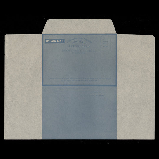 Solomon Islands 1947 (Unused) Air Mail Letter Card