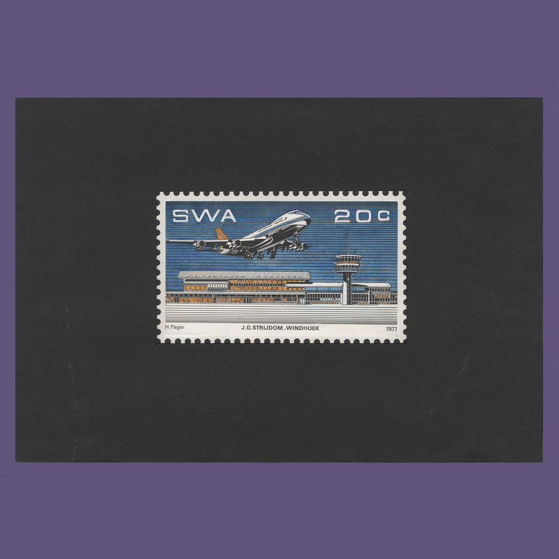 South West Africa 1977 J G Strijdom Airport unadopted essay by H Pager