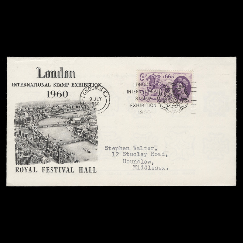 Great Britain 1960 General Letter Office Stamp Exhibition cover, LONDON