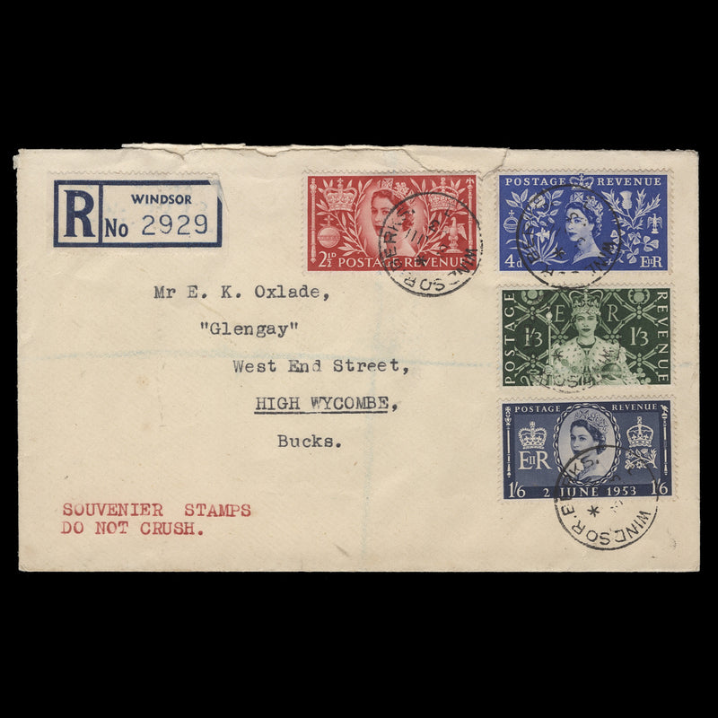 Great Britain 1953 Coronation first day cover, WINDSOR