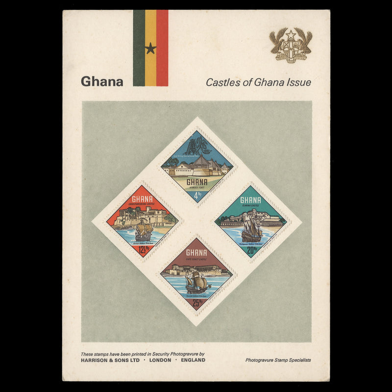 Ghana 1967 Castles & Forts presentation card