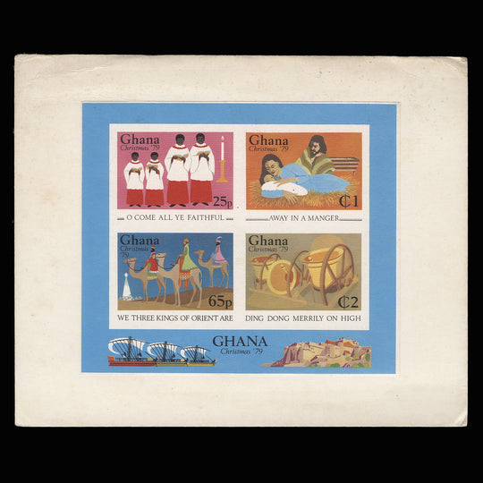 Ghana 1979 Christmas imperf proof miniature sheet