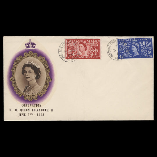 Great Britain 1953 Coronation first day cover, WINDSOR CASTLE