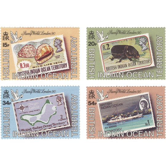 BIOT 1990 (MNH) Stamp Exhibition, London