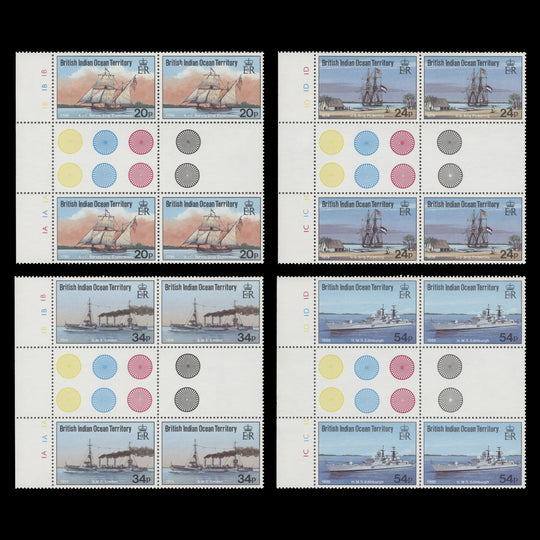 BIOT 1991 (MNH) Visiting Ships plate blocks
