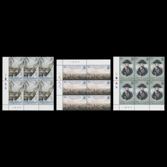 BIOT 2005 (MNH) Trafalgar plate blocks