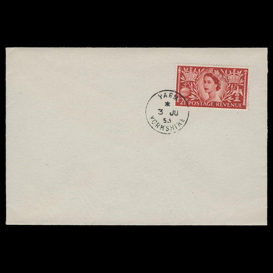 Great Britain 1953 (FDC) 2½d Coronation, YARM
