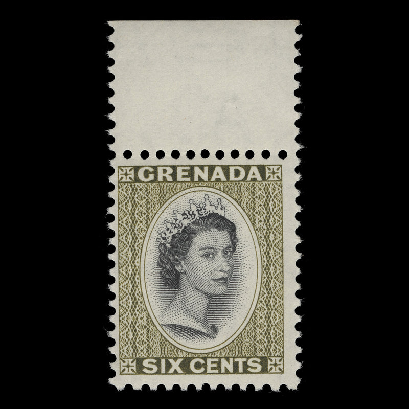 Grenada 1966 (MNH) 6c Queen Elizabeth II with St Edward's crown watermark
