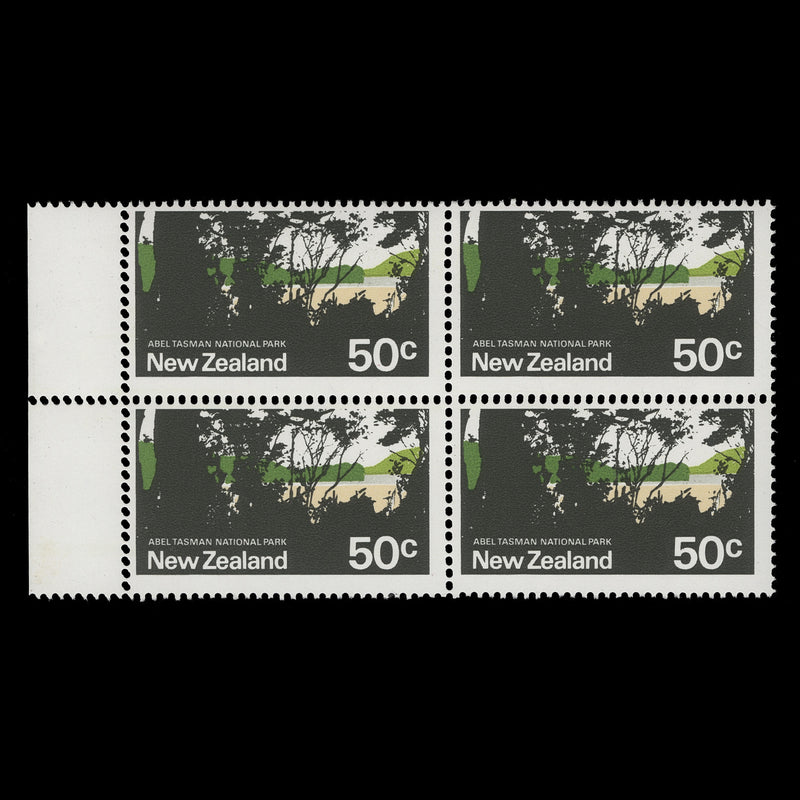 New Zealand 1971 (Variety) 50c Abel Tasman National Park block with double perfs