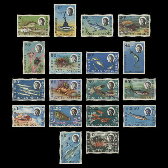 BIOT 1968-70 (MNH) Marine Life Definitives