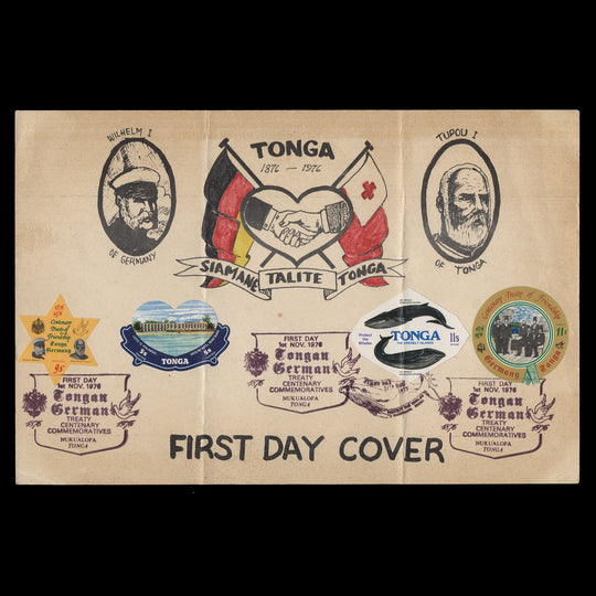 Tonga 1976 Friendship with Germany first day card
