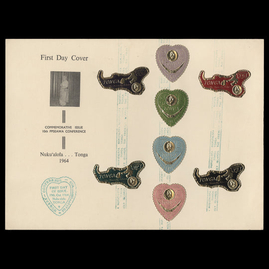 Tonga 1964 Women's Association Meeting on first day card