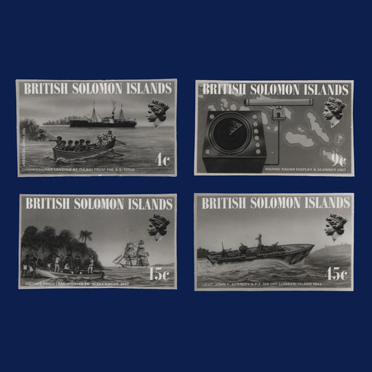 Solomon Islands 1974 Ships & Navigators photographic proofs