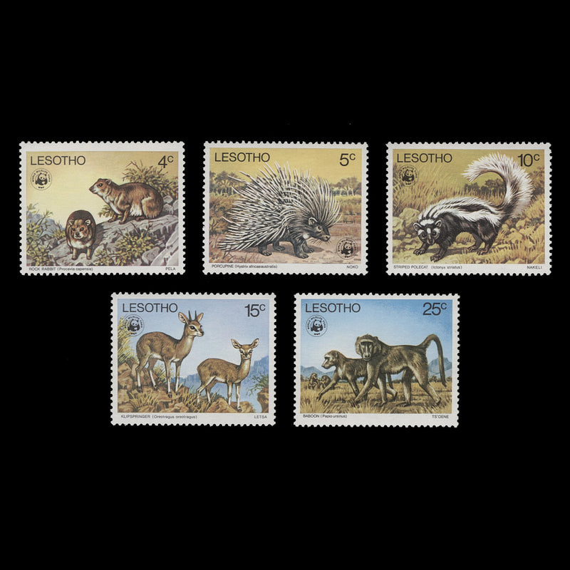 Lesotho 1977 (MNH) Endangered Species set