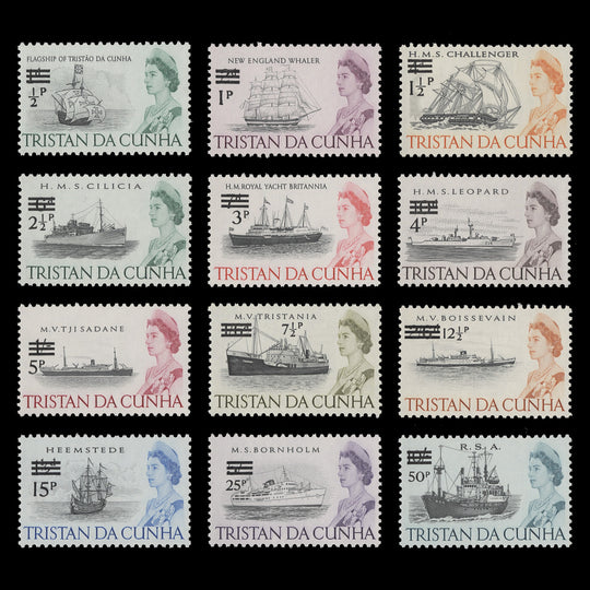 Tristan da Cunha 1971 (MNH) Ships Provisionals