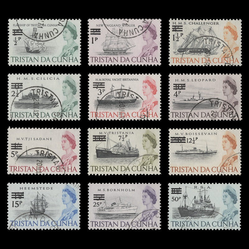 Tristan da Cunha 1971 (Used) Ships Provisionals