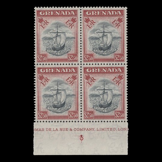 Grenada 1959 (MNH) $2.50 Badge of the Colony block