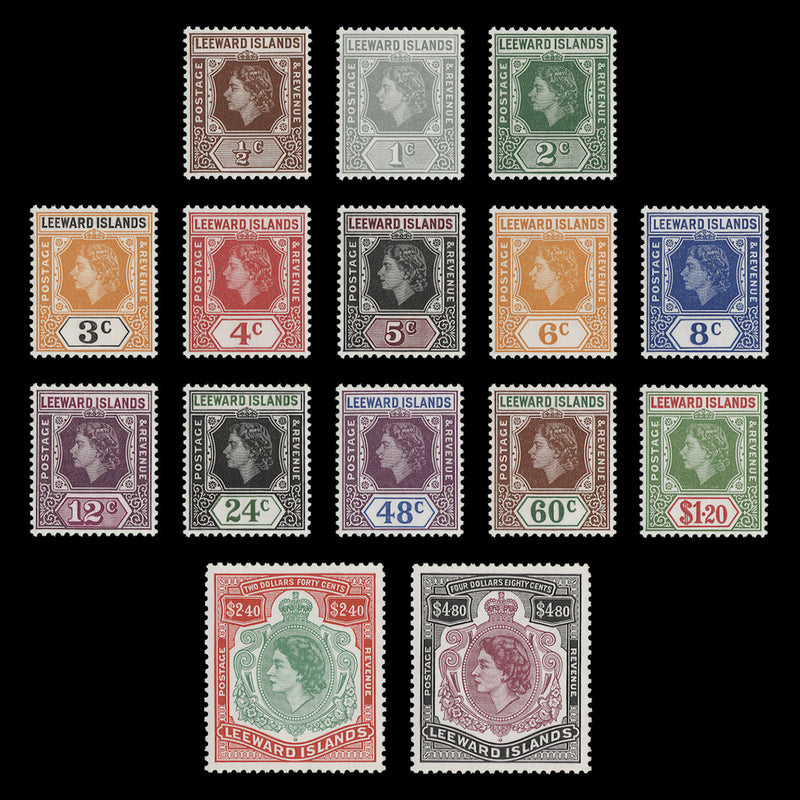 Leeward Islands 1954 (MNH) Definitives