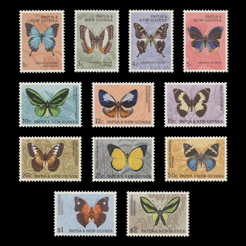 Papua New Guinea 1966 (MNH) Butterflies Definitives