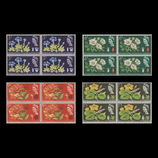 Great Britain 1964 (MNH) Botanical Congress phosphor blocks