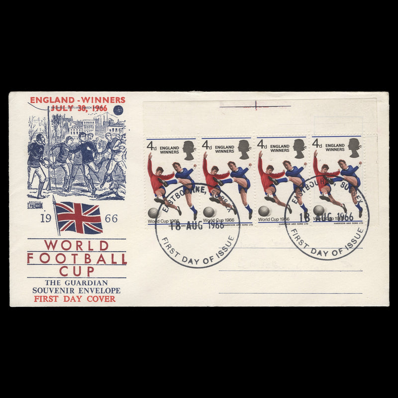 Great Britain 1966 England Winners first day cover, EASTBOURNE
