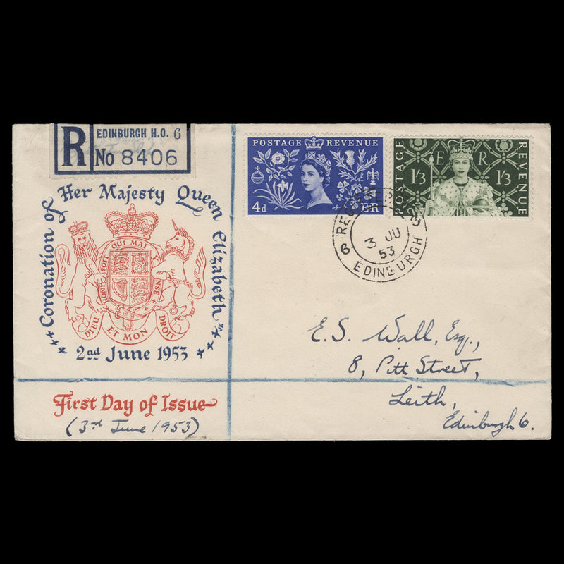 Great Britain 1953 Coronation first day cover, EDINBURGH