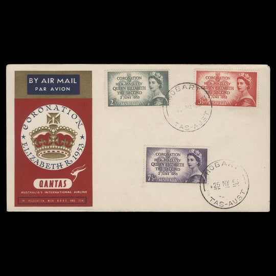 Australia 1953 Coronation first day cover, HOBART