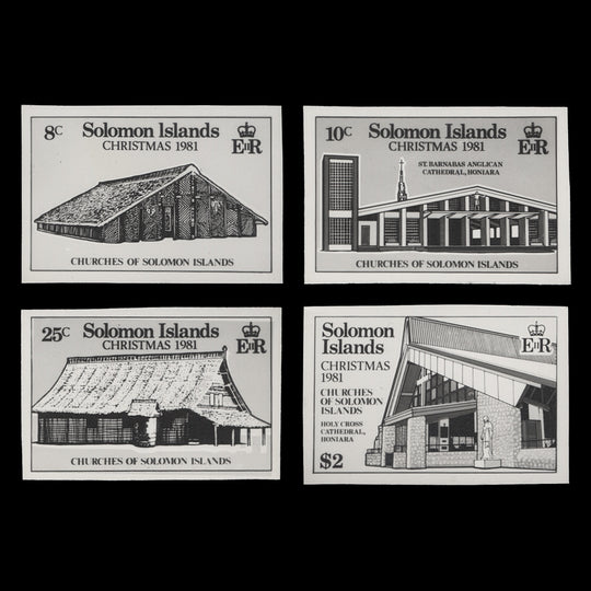 Solomon Islands 1981 Christmas photographic proofs