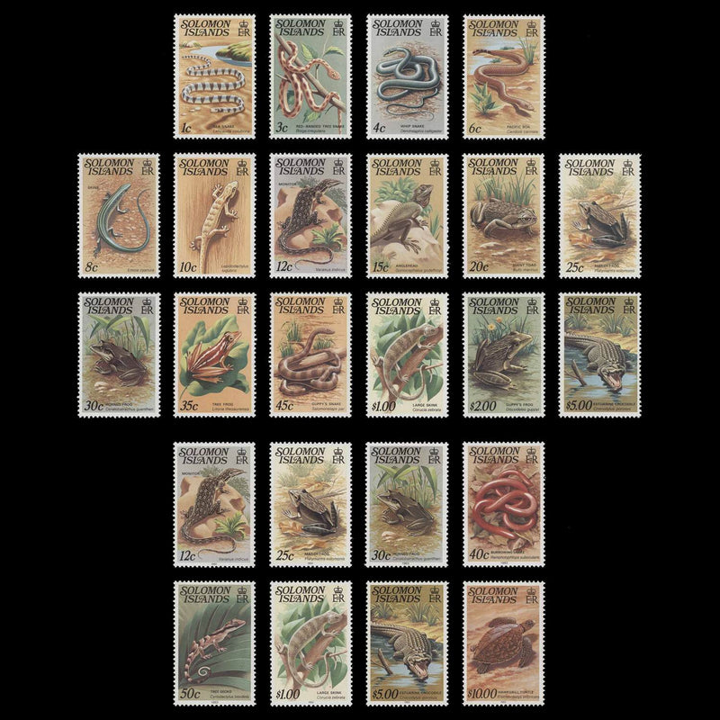 Solomon Islands 1979-83 (MNH) Reptiles definitives