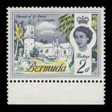 Bermuda 1962 (MNH) 2d Church of St Peter missing lilac