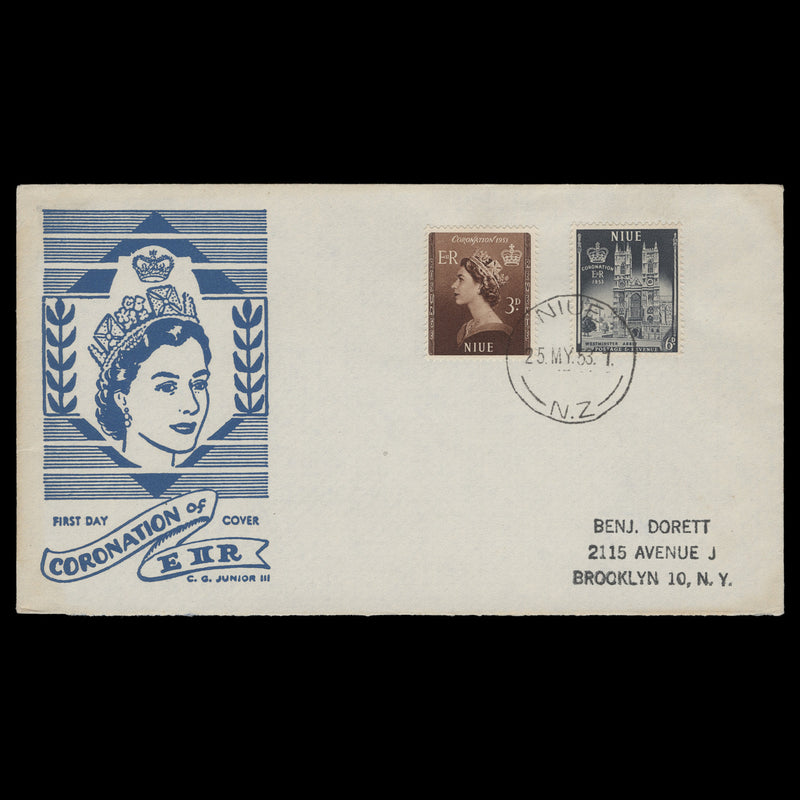 Niue 1953 Coronation first day cover