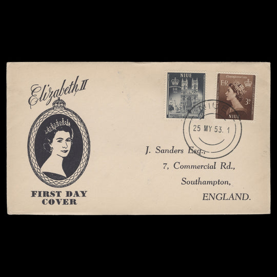 Niue 1953 Coronation first day cover