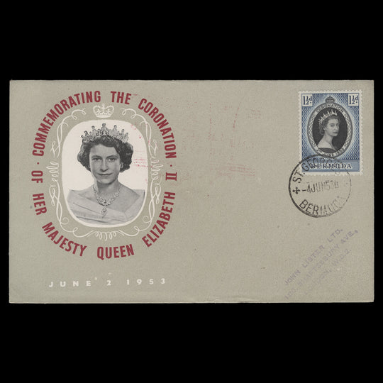 Bermuda 1953 (FDC) 1½d Coronation, ST GEORGES