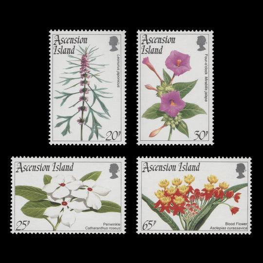 Ascension 1995 (MNH) Flowers set