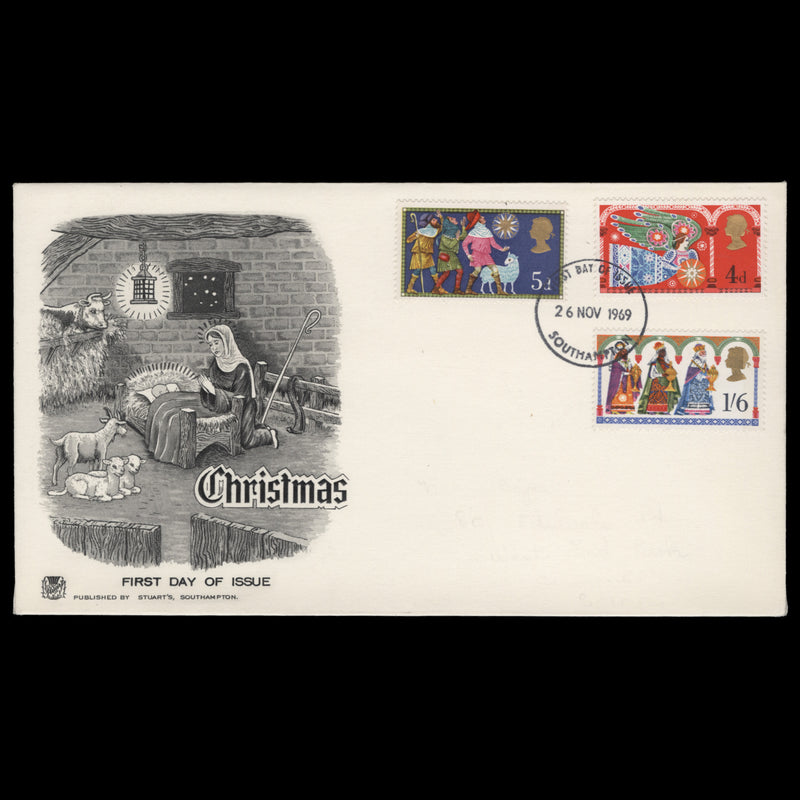 Great Britain 1969 Christmas first day cover, SOUTHAMPTON