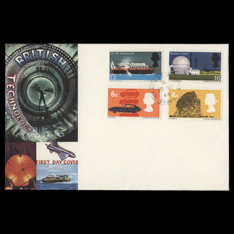 Great Britain 1966 British Technology ordinary first day cover, UXBRIDGE