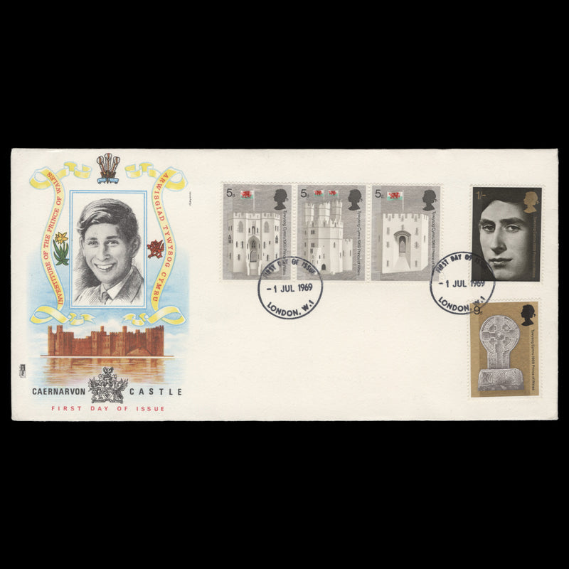 Great Britain 1969 Investiture first day cover, LONDON W1
