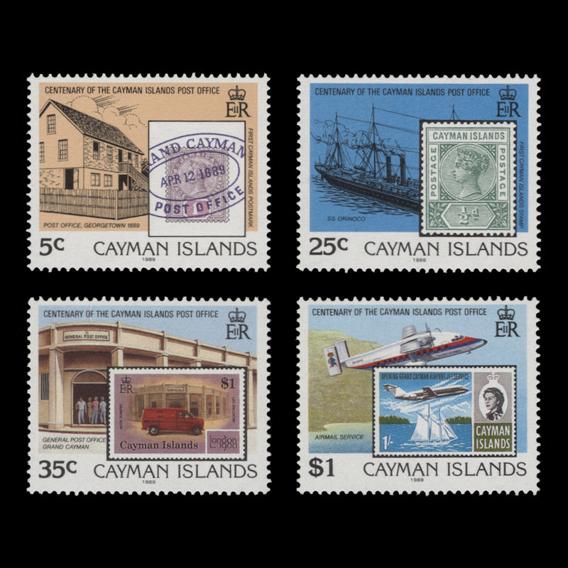 Cayman Islands 1989 (MNH) Postal Service Centenary set