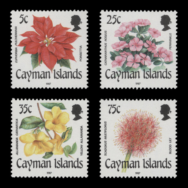 Cayman Islands 1987 (MNH) Flowers set