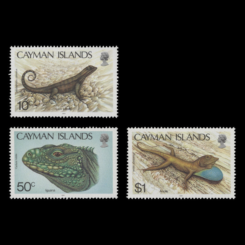 Cayman Islands 1987 (MNH) Lizards set