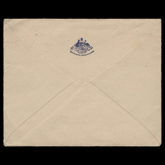 Australia 1953-54 Coronation/Royal Visit cover, PARLMT HOUSE