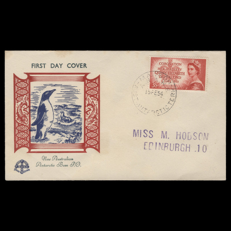 Australian Antarctic Territory 1954 Opening of Mawson Post Office cover